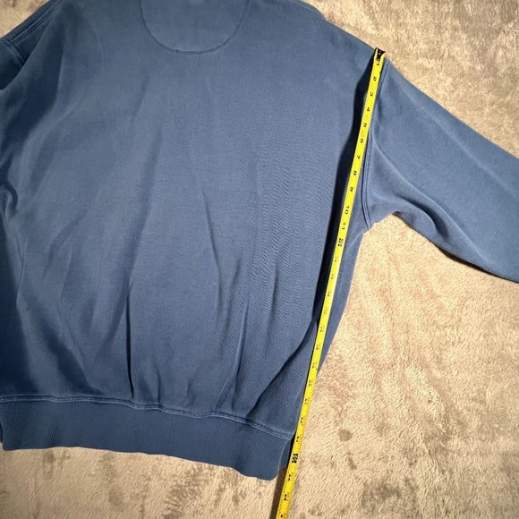 Tommy Bahama 1/4 Zip Sweater Men's Medium Blue Sweater - Picture 8 of 9